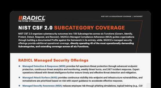 NIST CSF Subcategory Coverarge
