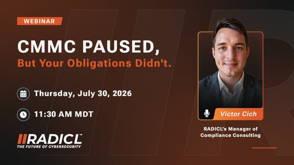 RADICL_CMMC Paused_Webinar Promo