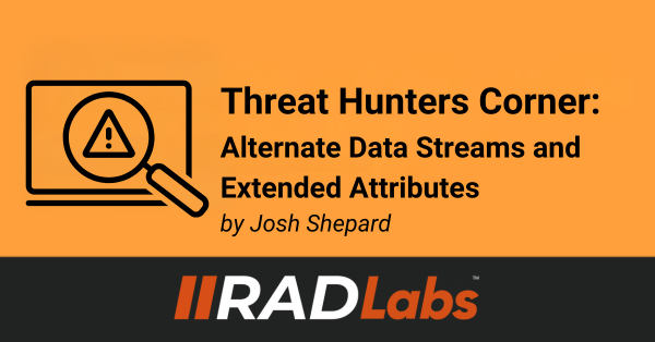 We explain what Alternate Data Streams and Extended Attributes are, why threat actors like them, and some things to look for that could indicate abuse.