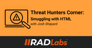HTML smuggling is a technique that allows malicious payloads to be delivered to a victim's endpoint using HTML files. 