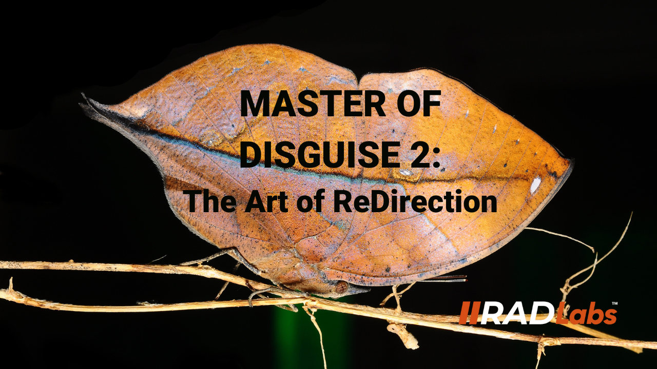 Master of Disguise  Art of ReDirection
